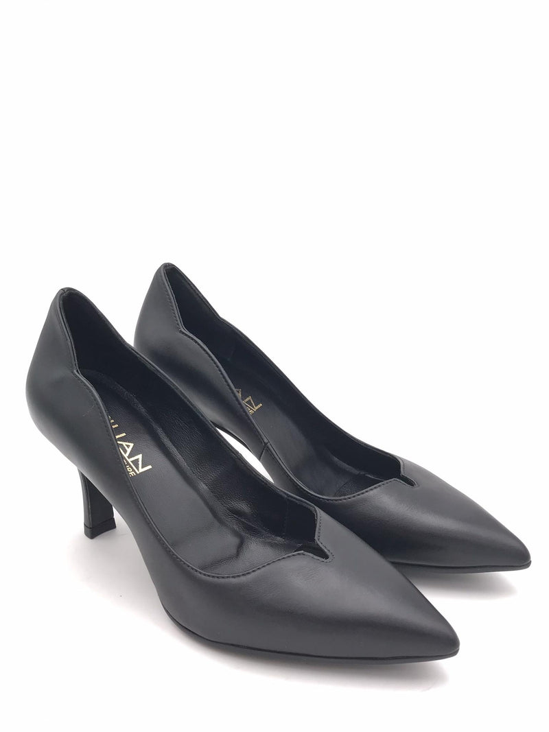Decolletè nappa nera con scollo a V 3752 NERO ZULIAN 