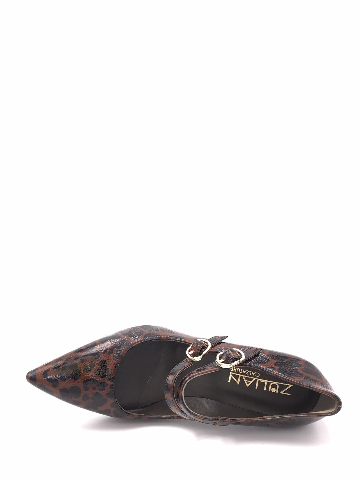 Scarpa Clotilde cinturini in naplak animalier 3796 LUXLEOPARDATO ZULIAN 