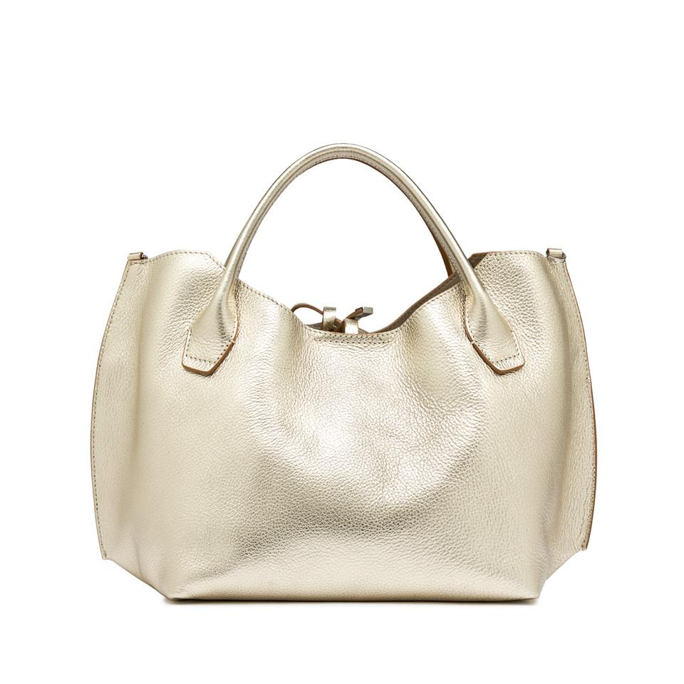Borsa Fiamma laminata light gold BS11441 PLATINO GIANNI CHIARINI 