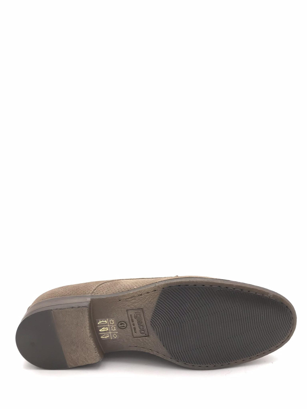 Scarpa allacciata micro forata taupe 3611344 TAUPE IGI&CO 