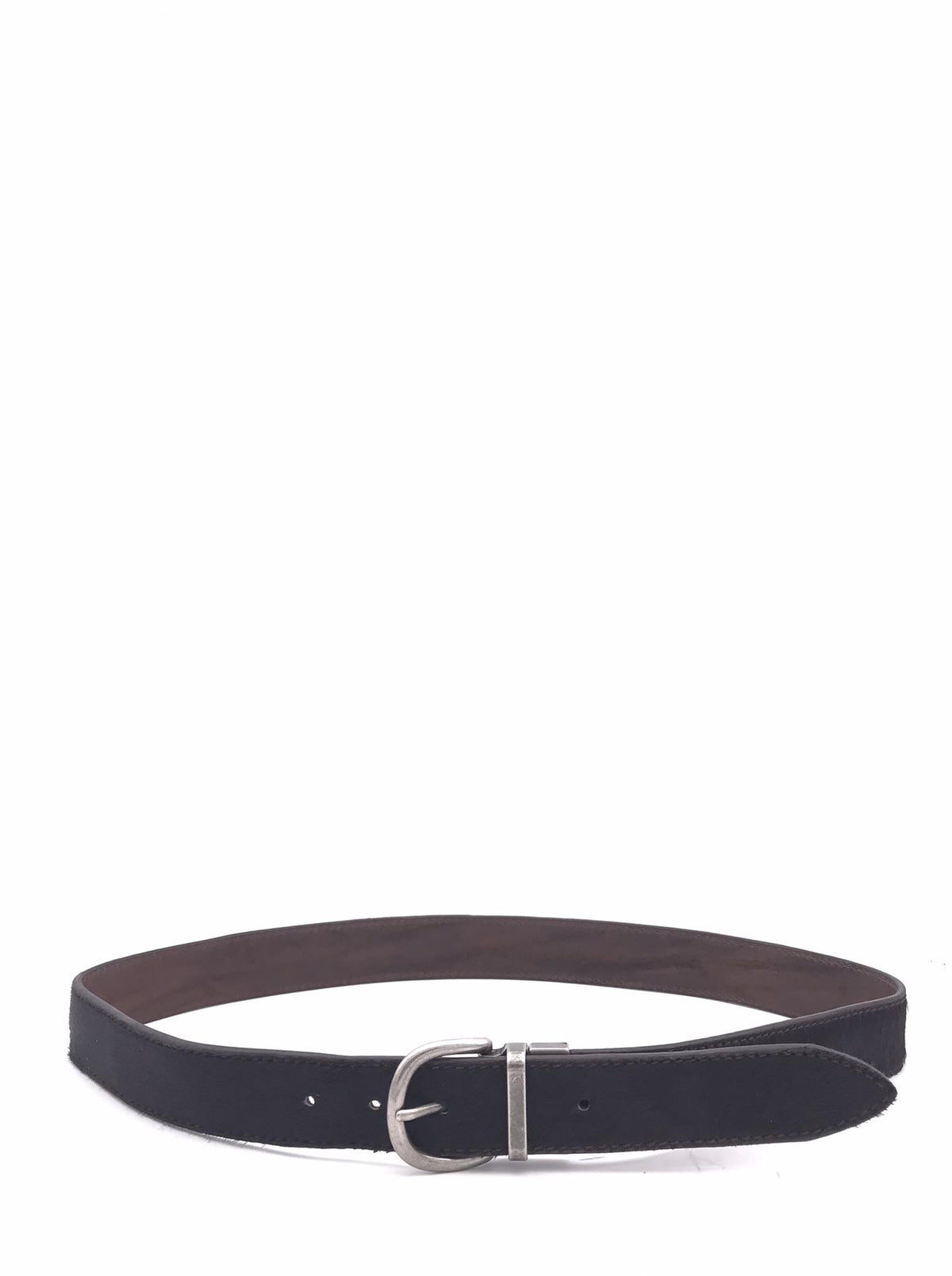 Cintura uomo duble face in cavallino e pelle moro MRF252C010 TESTA DI MORO MINORONZONI 