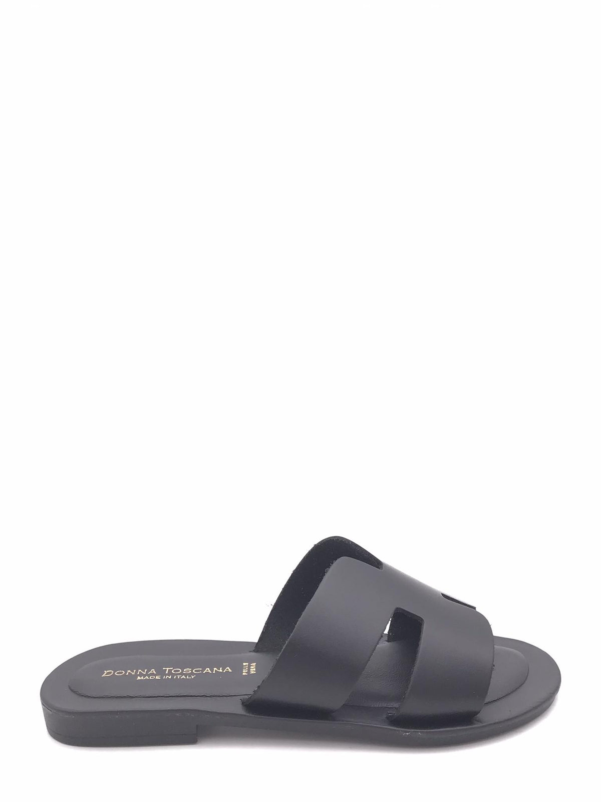 Ciabatta in pelle nera 501 NERO DONNA TOSCANA 