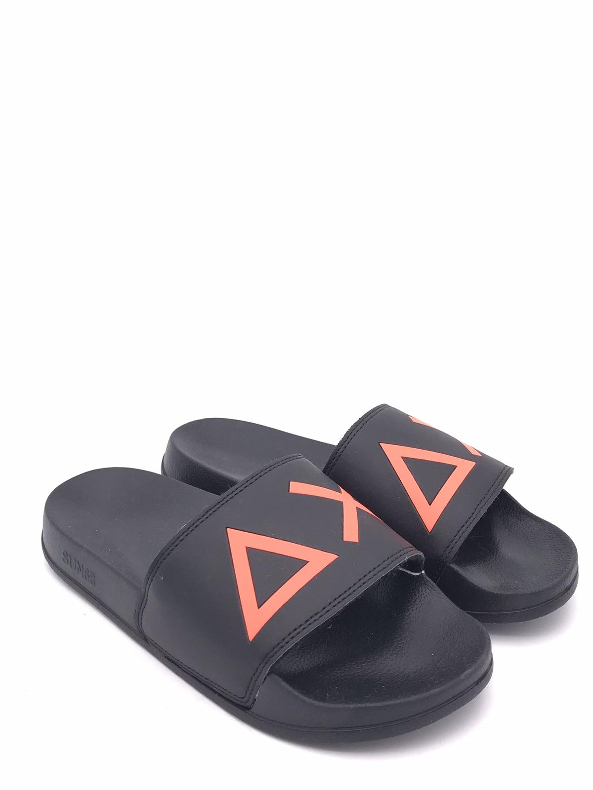 Slippers logo nera-arancione