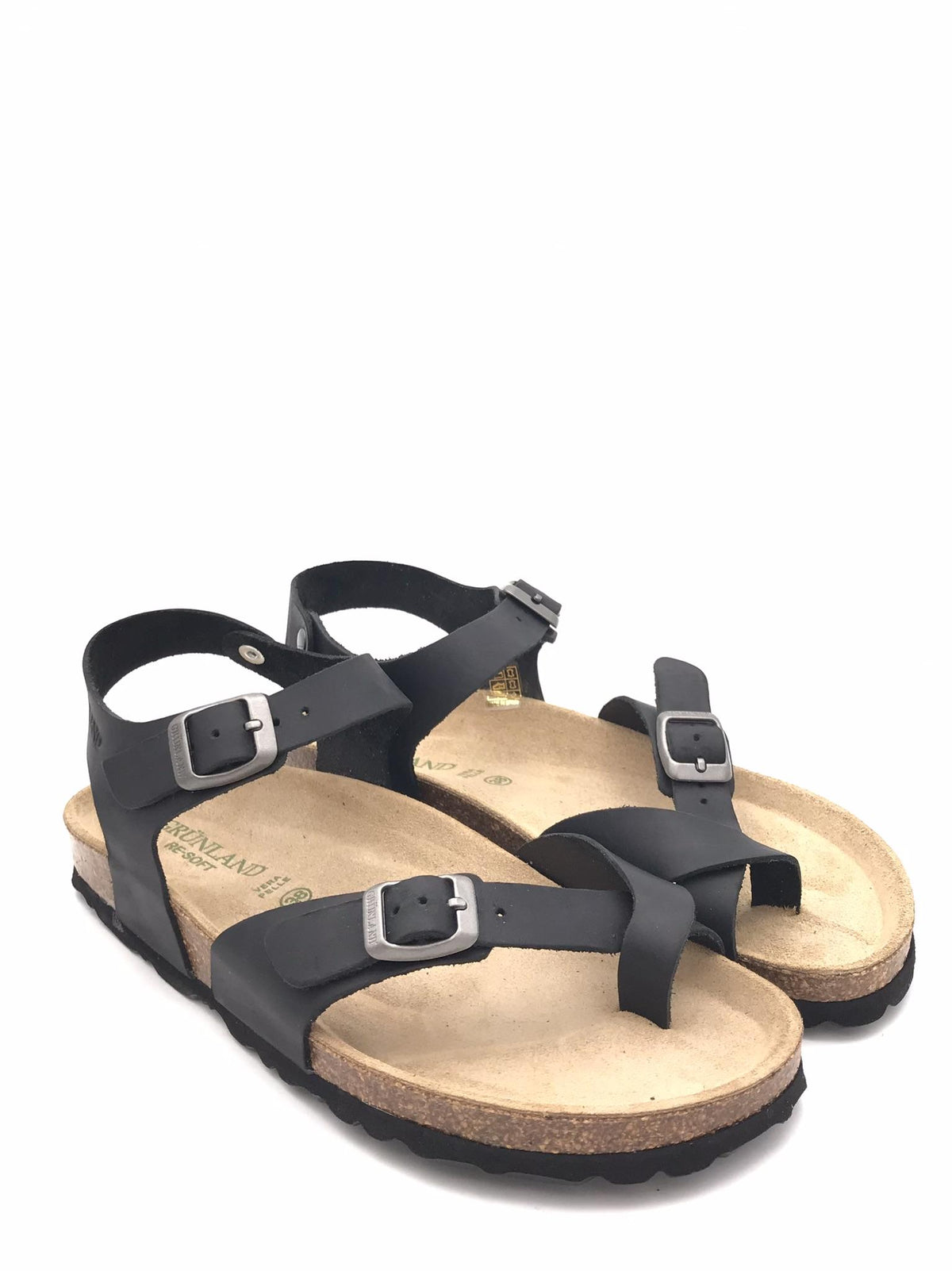 Sandalo donna  infiladito Sara nero SB 2057 NERO GRUNLAND 