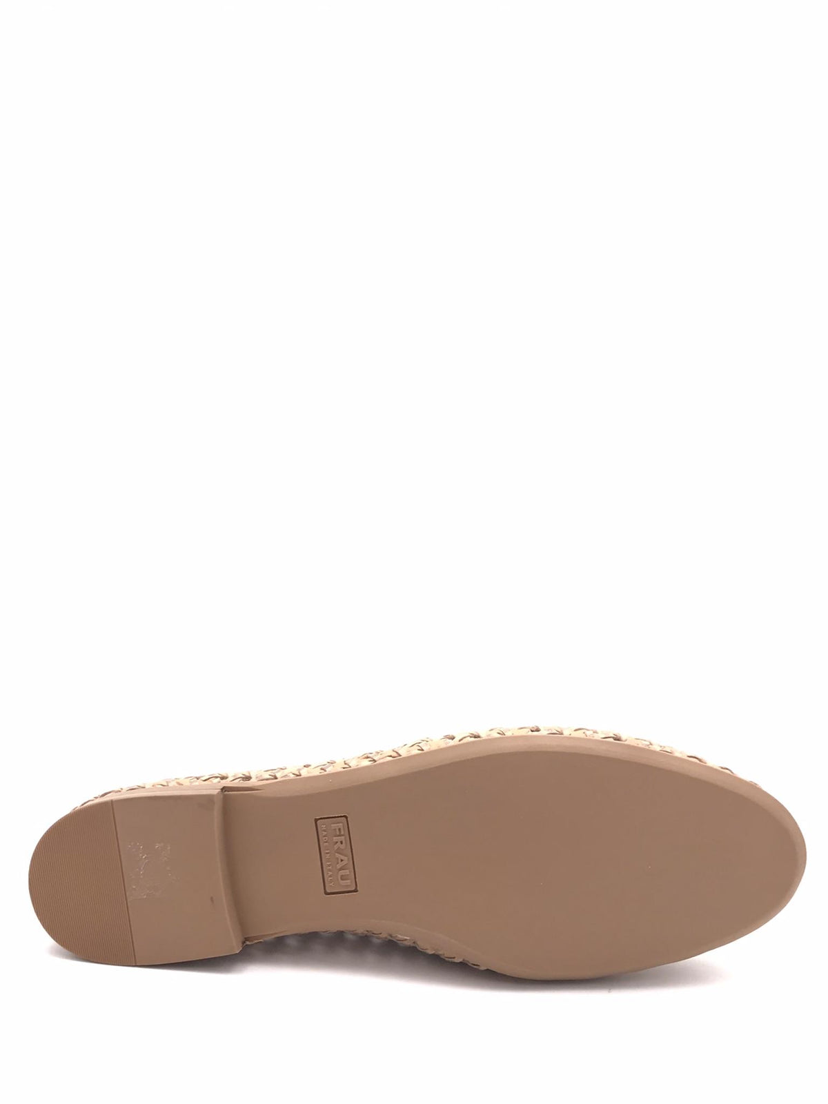 Mocassino donna in pelle intrecciata beige 95T6 BEIGE FRAU 