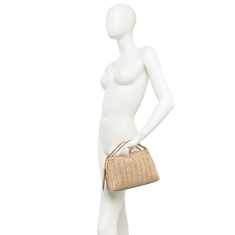 Borsa Alifa in raffia cuoio BS8788 PGLSPGCUOIO GIANNI CHIARINI 