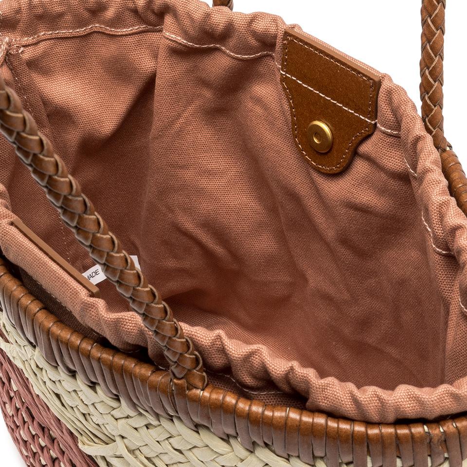 Borsa Paloma in paglia blush BS11311 ROSA GIANNI CHIARINI 