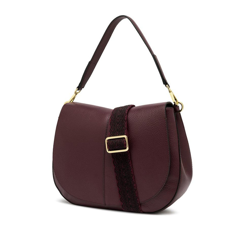 Borsa Helena round large wine berry BS6037 BORDEAU GIANNI CHIARINI 