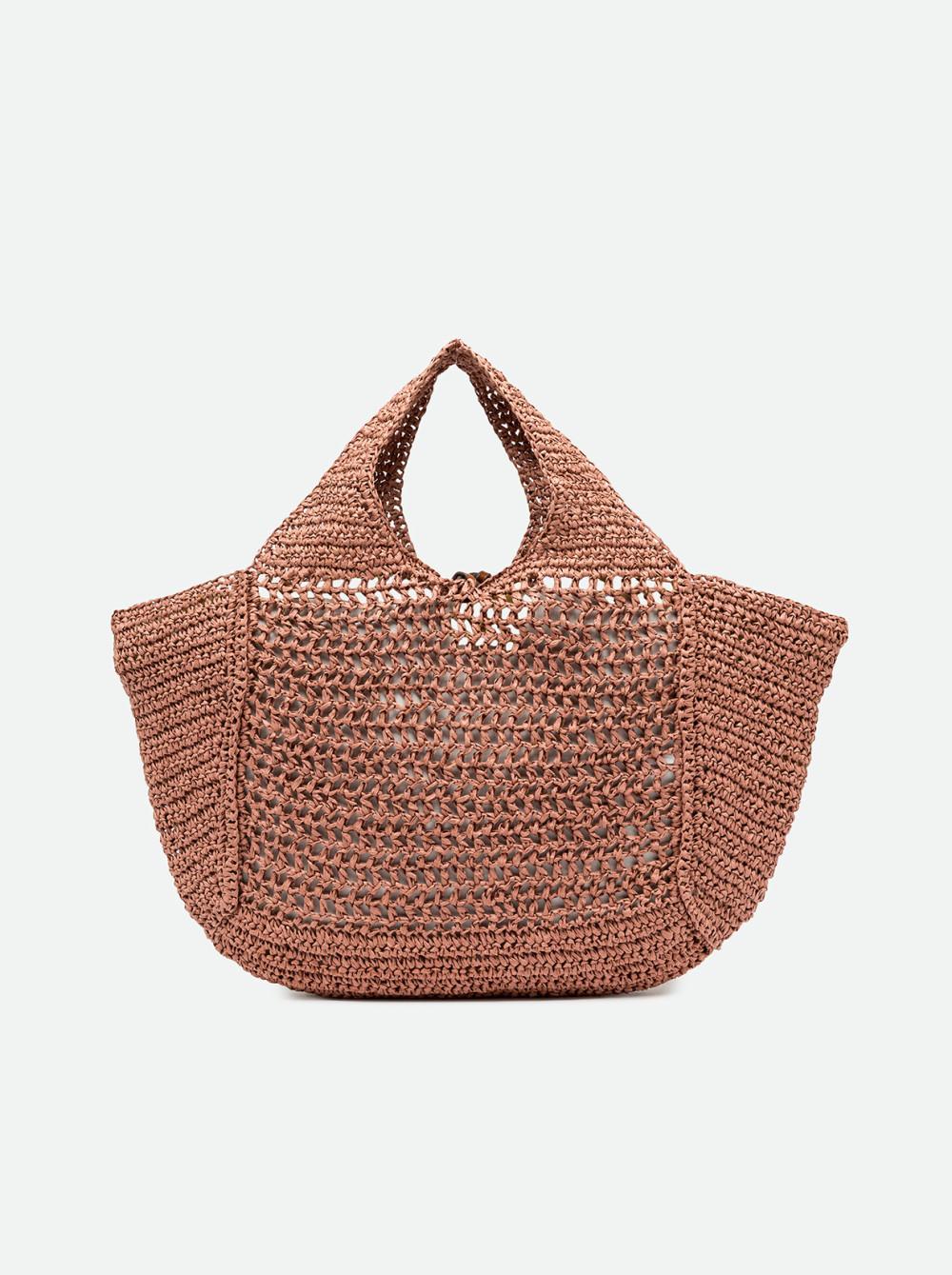 Borsa nefeli in paglia blush BS11953 ROSA ANTICO GIANNI CHIARINI 