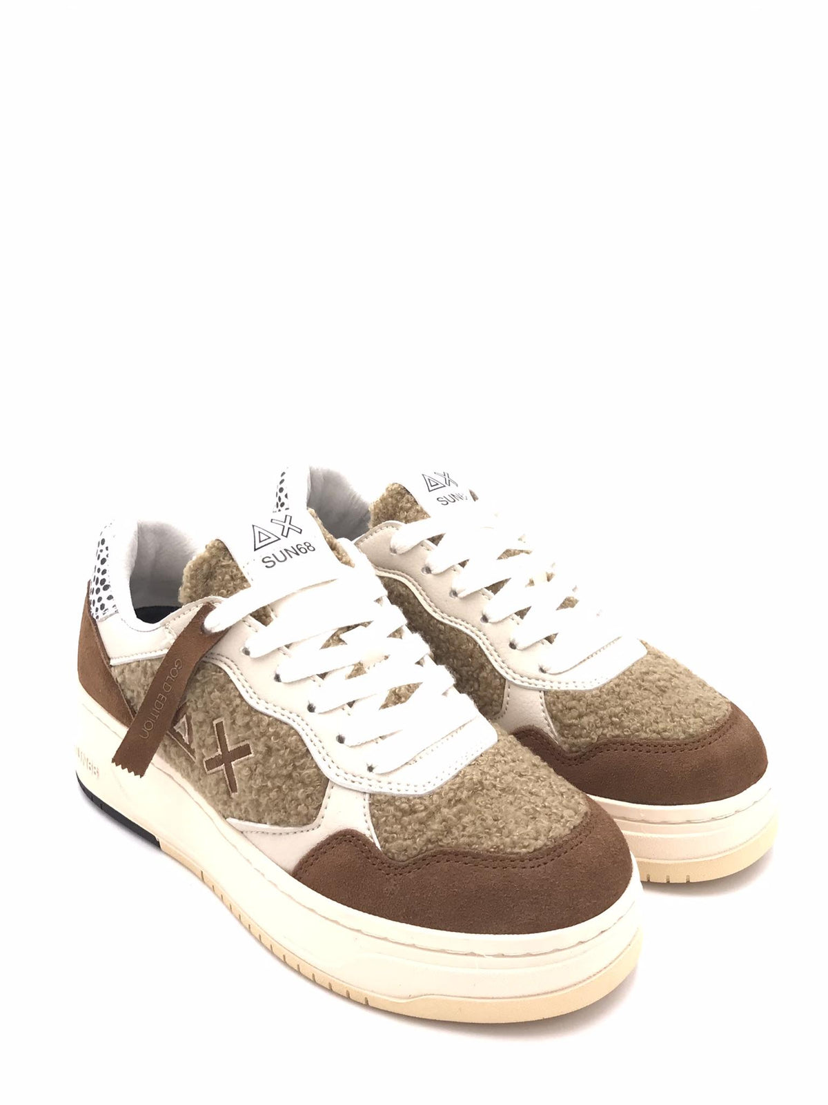 Sneakers basket love lady teddy beige Z45245 BEIGE SUN 68 