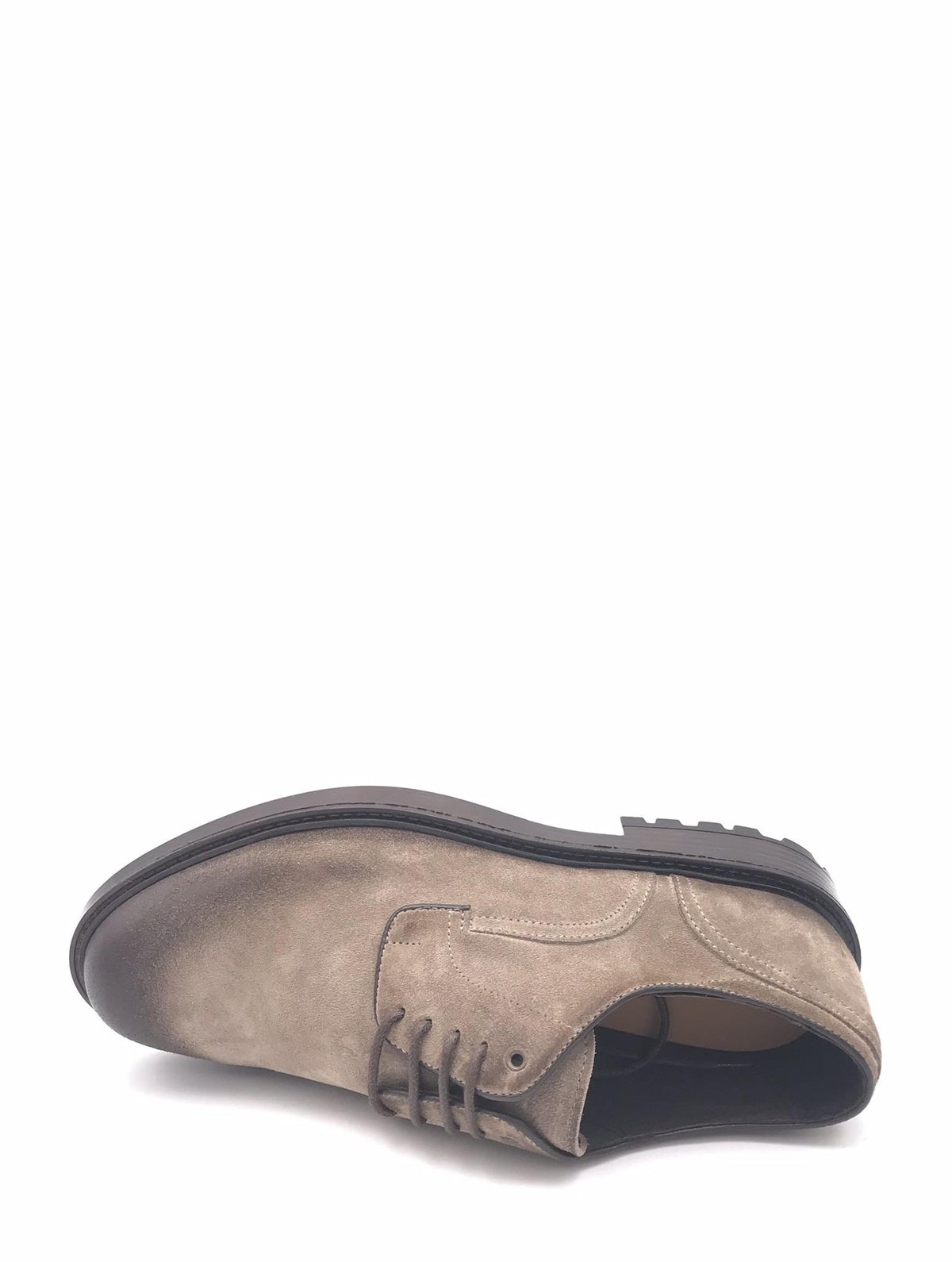 Scarpa allacciata in crosta fango 8322 TAUPE EXTON 