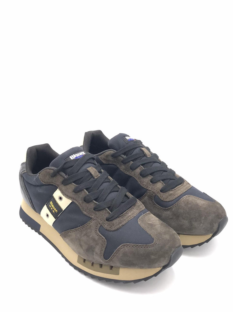 Sneakers queens blu-marrone QUEENS01 BLU-MARRONE BLAUER 