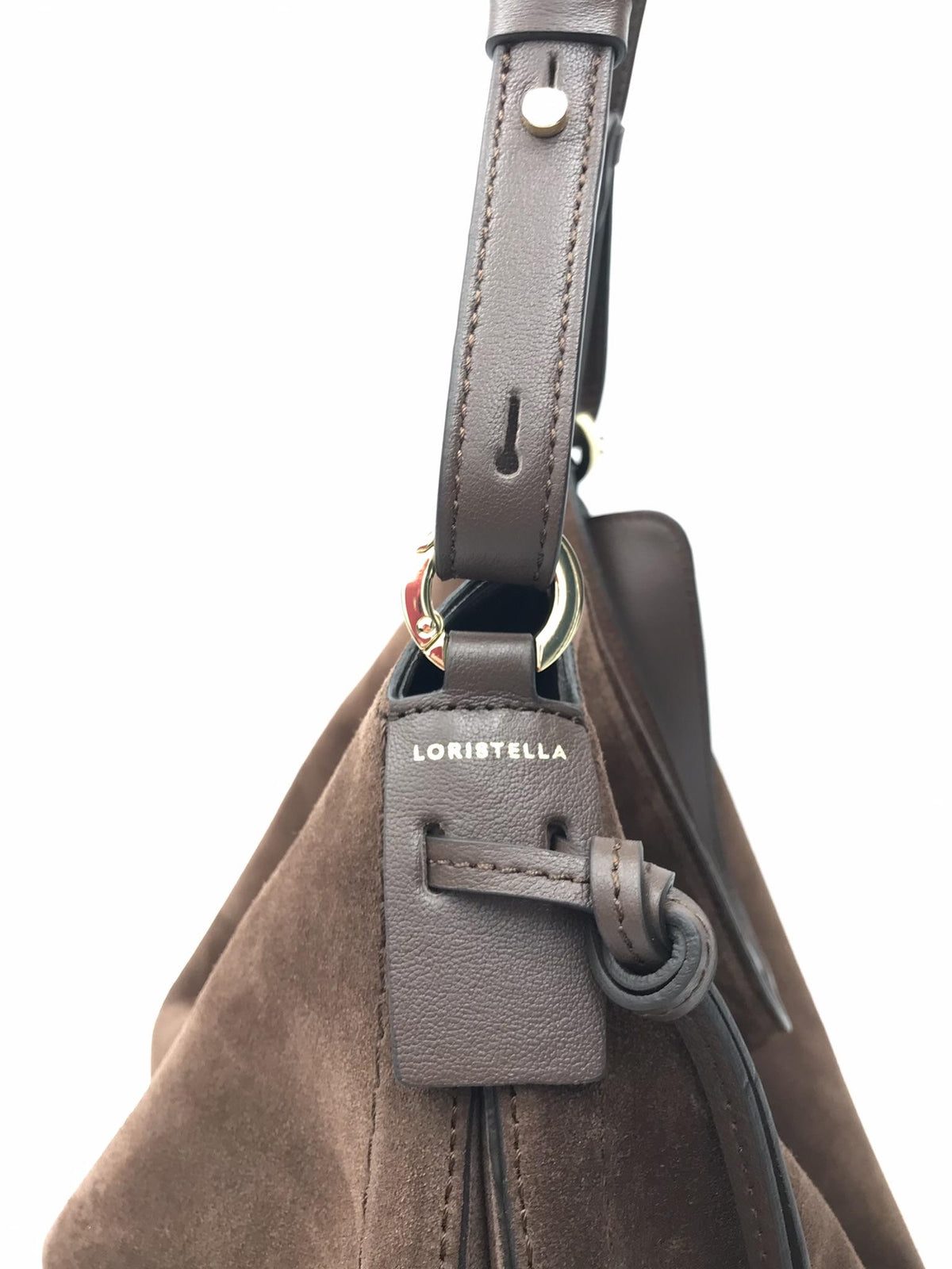 Borsa Carola in camoscio cioccolato 3032CA CIOCCOLATO LORISTELLA 