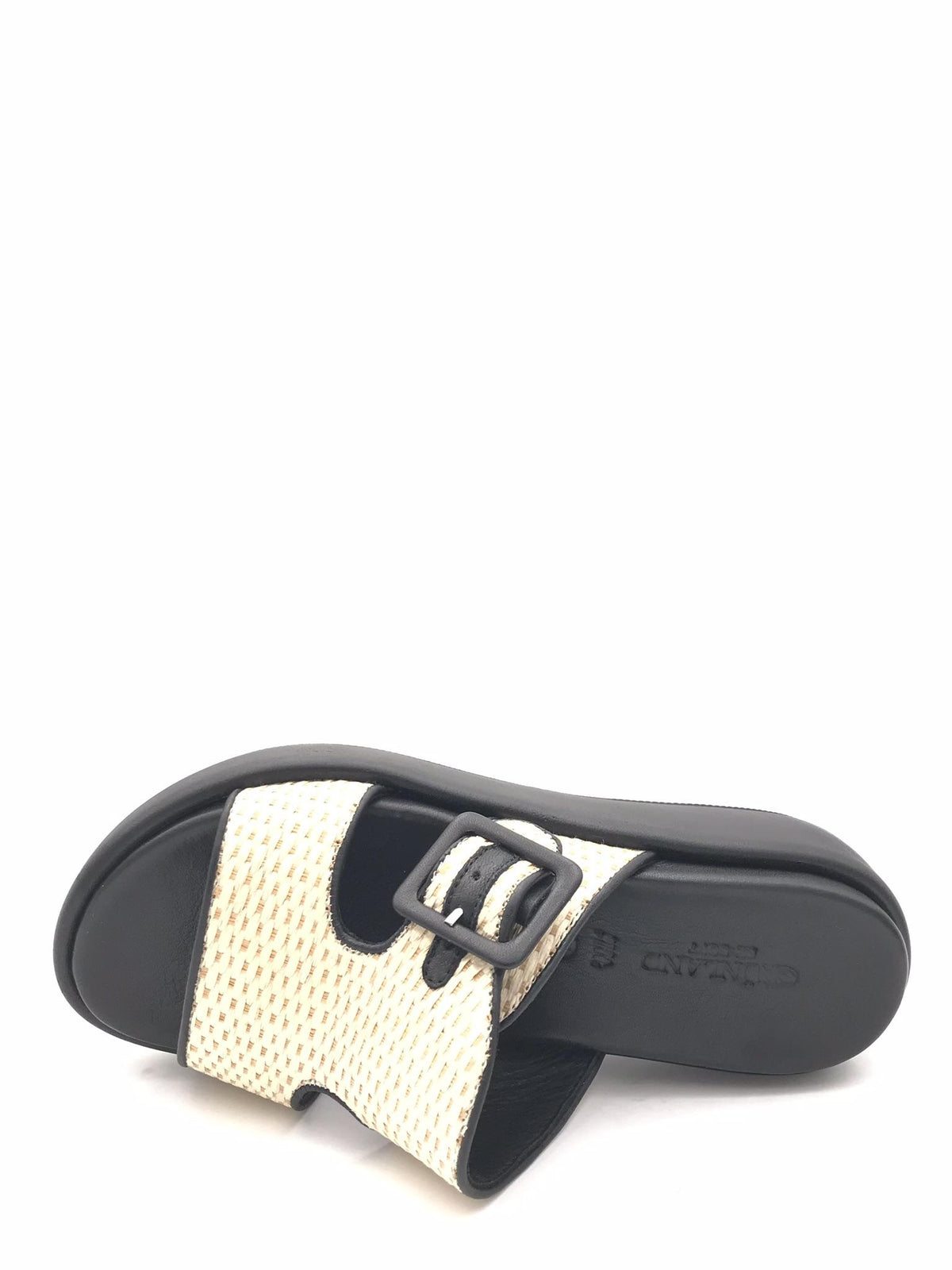 Ciabatta donna Fles nero-naturale CI 1587 NERO/NATURALE GRUNLAND 