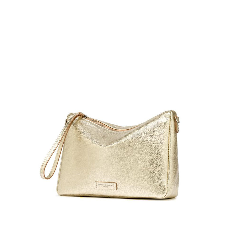 Borsa Nora pouch bottalata light gold BS10225 PLATINO GIANNI CHIARINI 