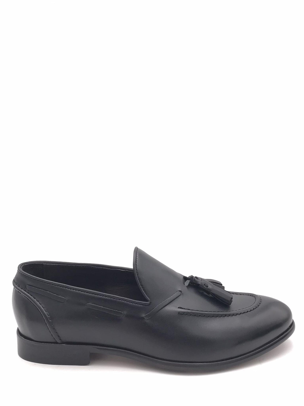 Mocassino elegante uomo in pelle nera