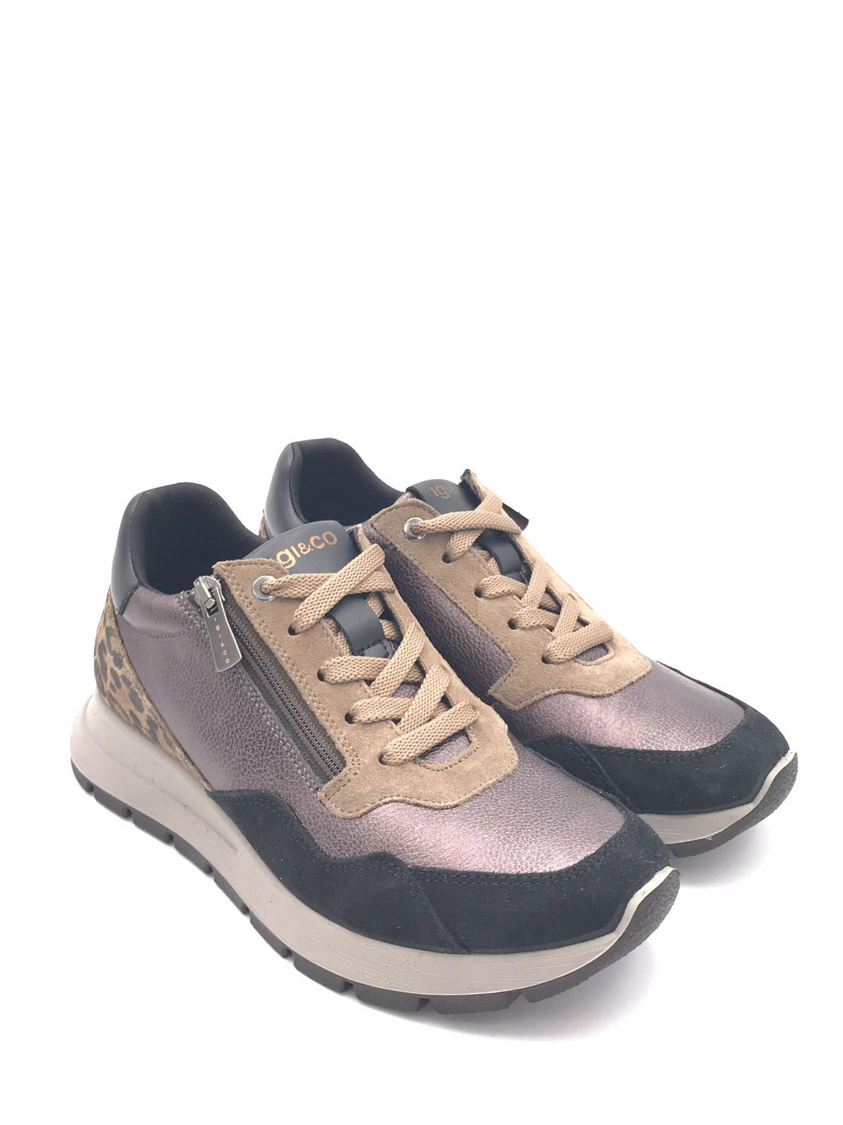 Sneakers Ermione bronzo-nero 8674322 BRONZO-NERO IGI&CO 
