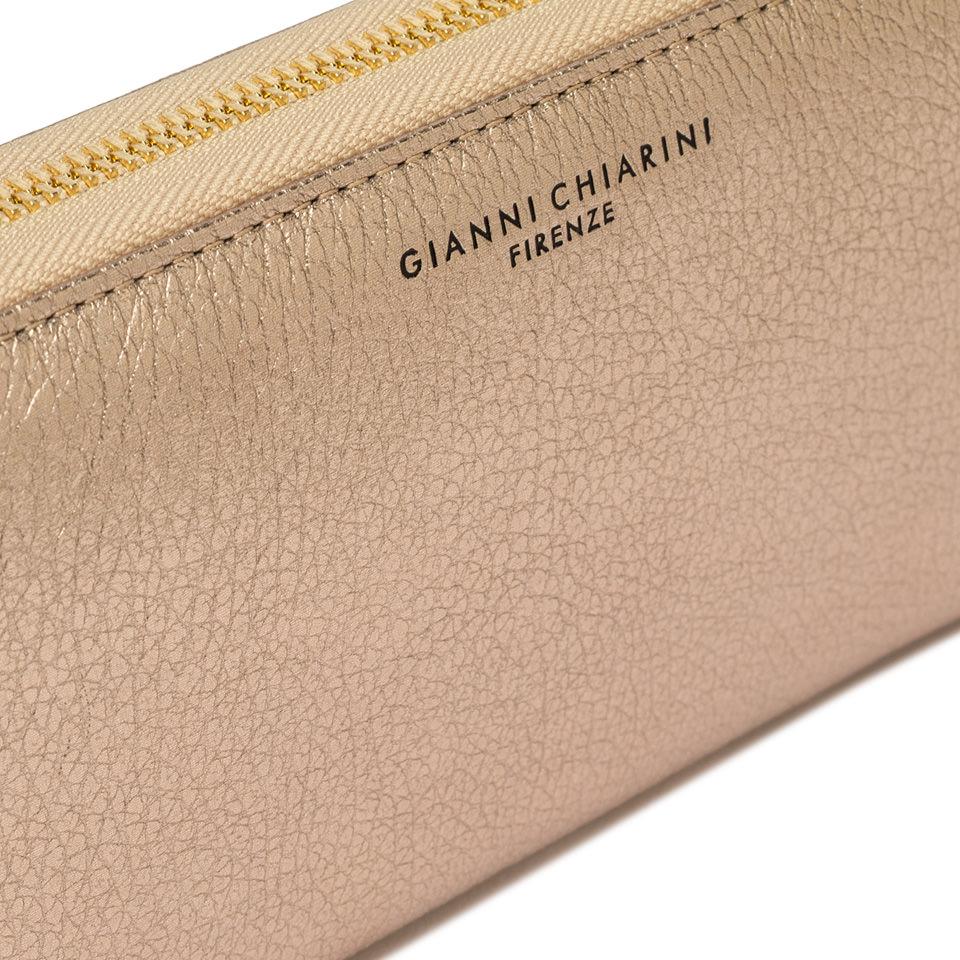 Portafoglio wallet zip round laminata mirage PF5042 ORO GIANNI CHIARINI 