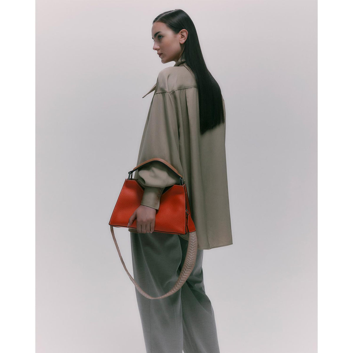 Borsa Aurora corallo-nature BS10565 CORALLO/NATURALE GIANNI CHIARINI 