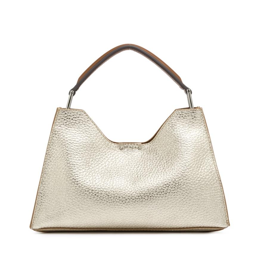Borsa Aurora large light gold BS11536 PLATINO GIANNI CHIARINI 