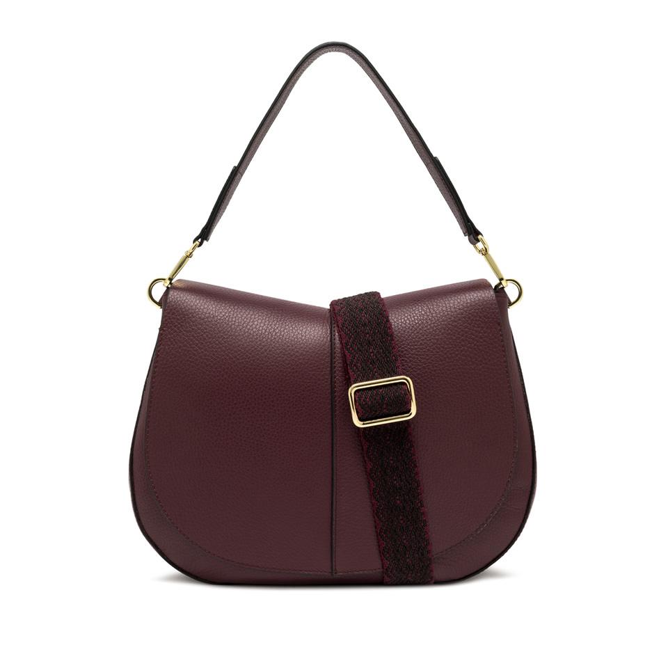 Borsa Helena round large wine berry BS6037 BORDEAU GIANNI CHIARINI 