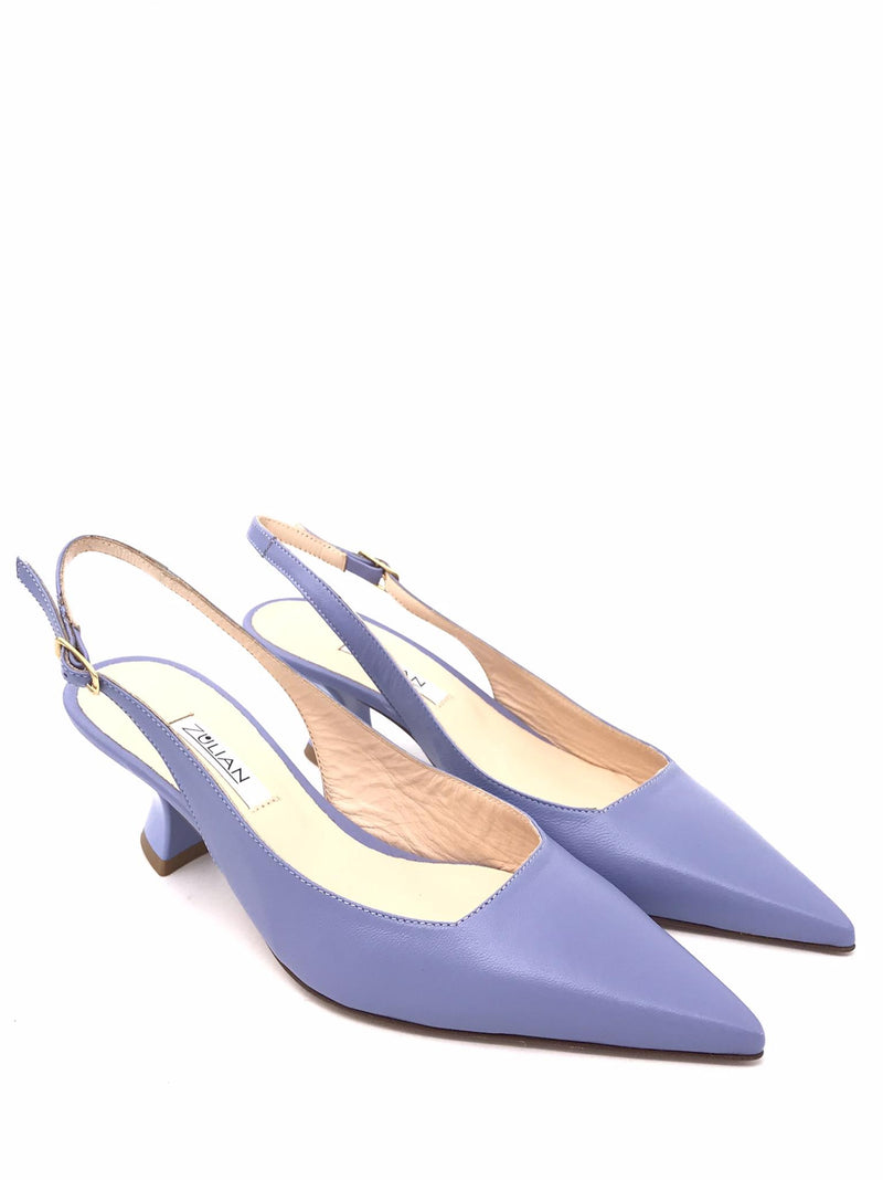 Sling back Magda in pelle azzurra 1902 AZZURRO ZULIAN 