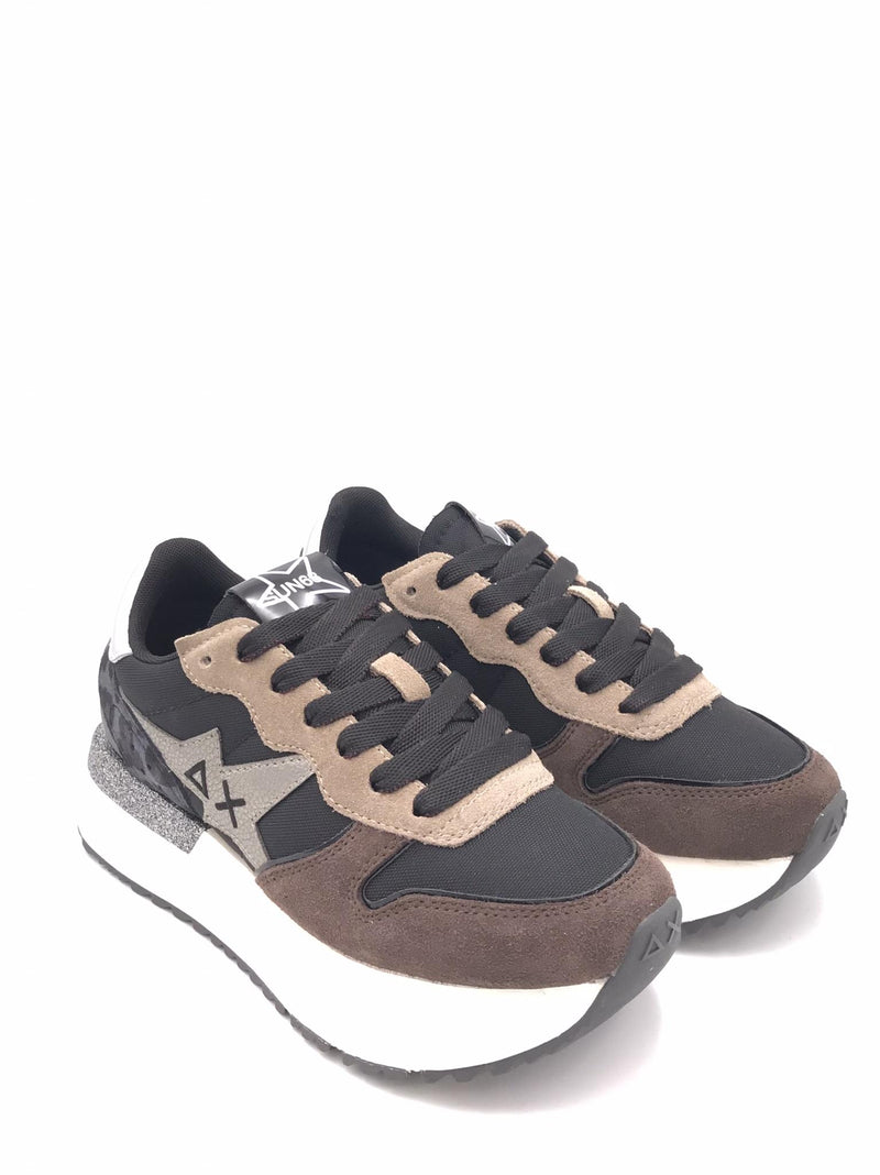 Sneakers big stargirl mix material nera Z45221 NERO SUN 68 