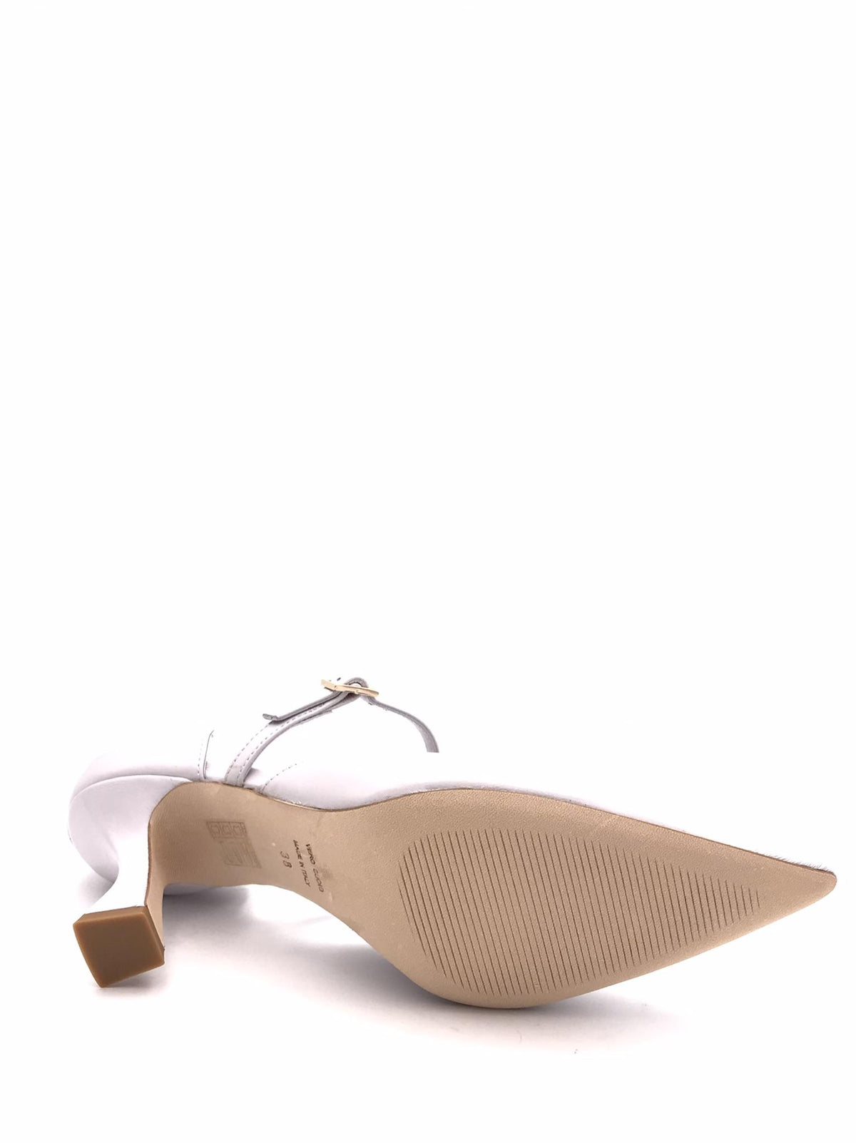 Scarpa Rita cinturino in verlux perla