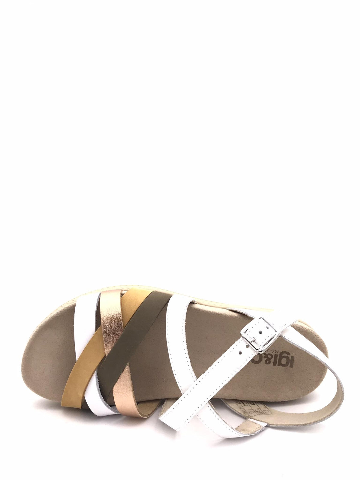 Sandalo donna Delizia bianco-giallo 7669922 BIANCO IGI&CO 