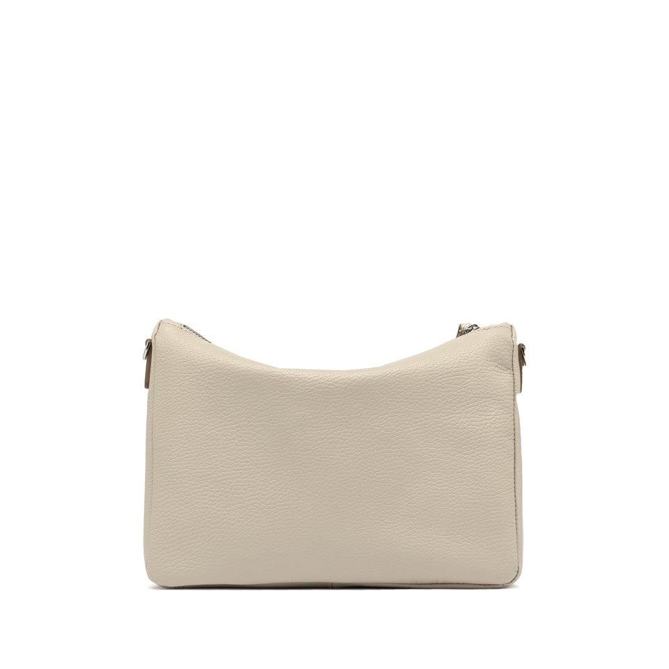 Borsa Nora pouch in pelle bottalata lamb BS10225 BEIGE GIANNI CHIARINI 
