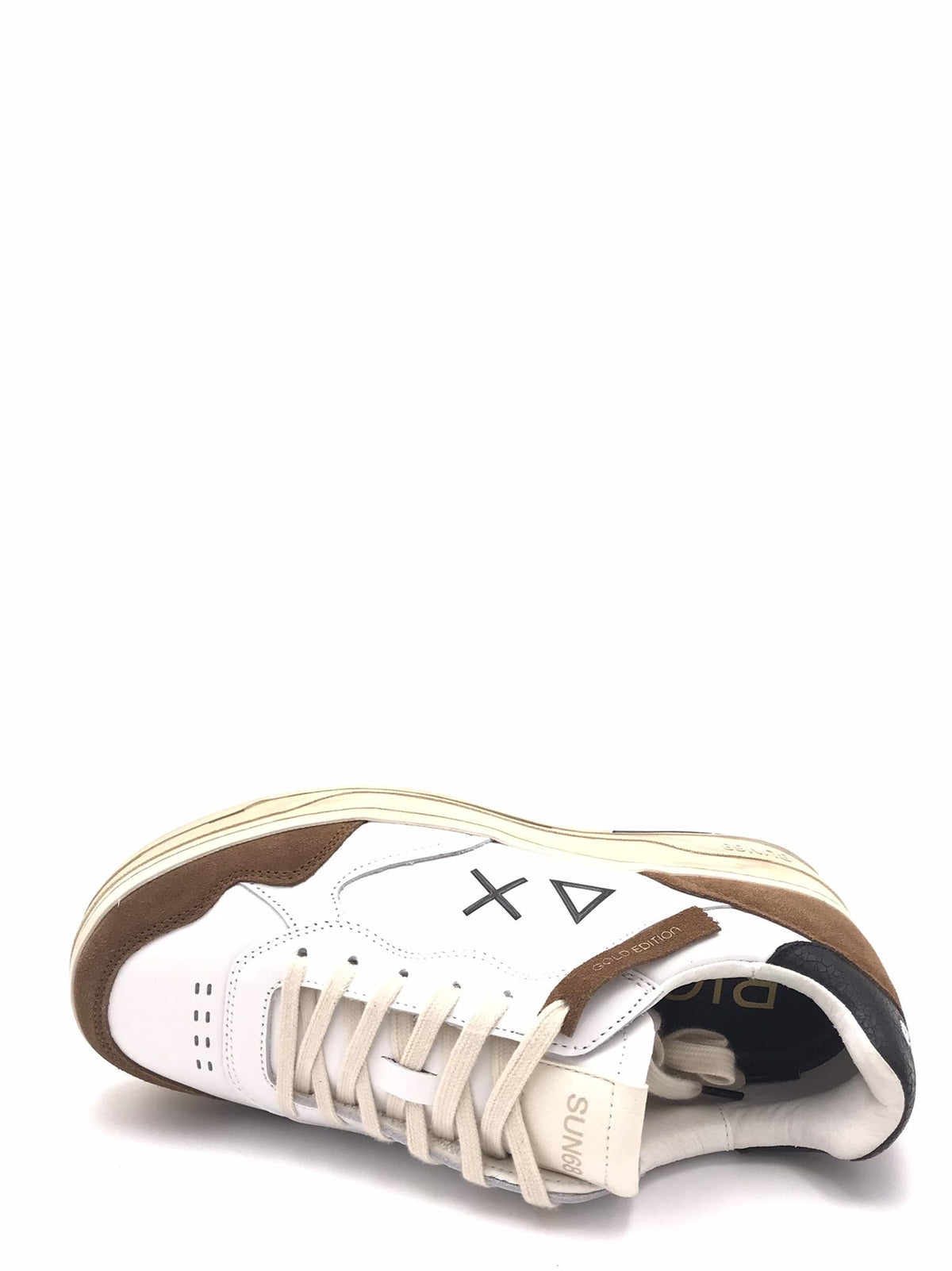 Sneakers Big basket bianca-volpe Z45148 BIANCA-CUOIO SUN 68 