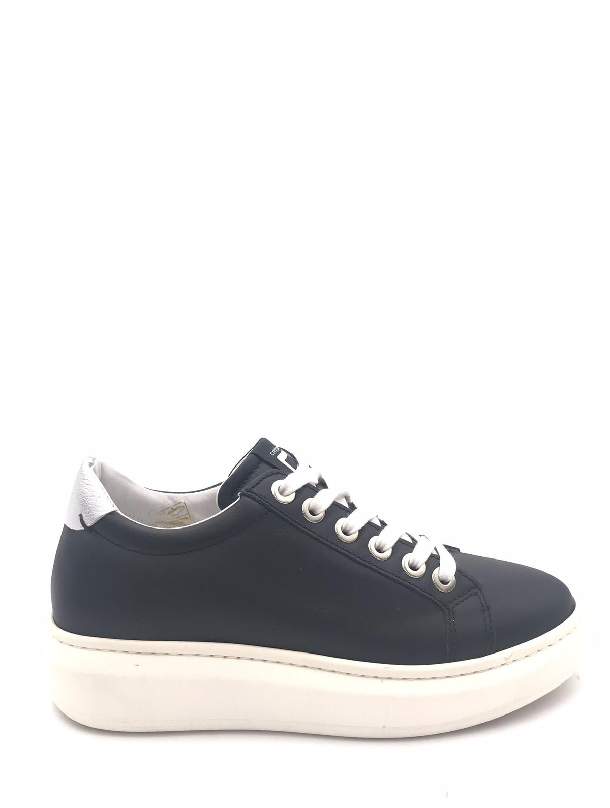 Sneakers donna basic nero-argento 850 NERO/ARGENTO CATERINA C 