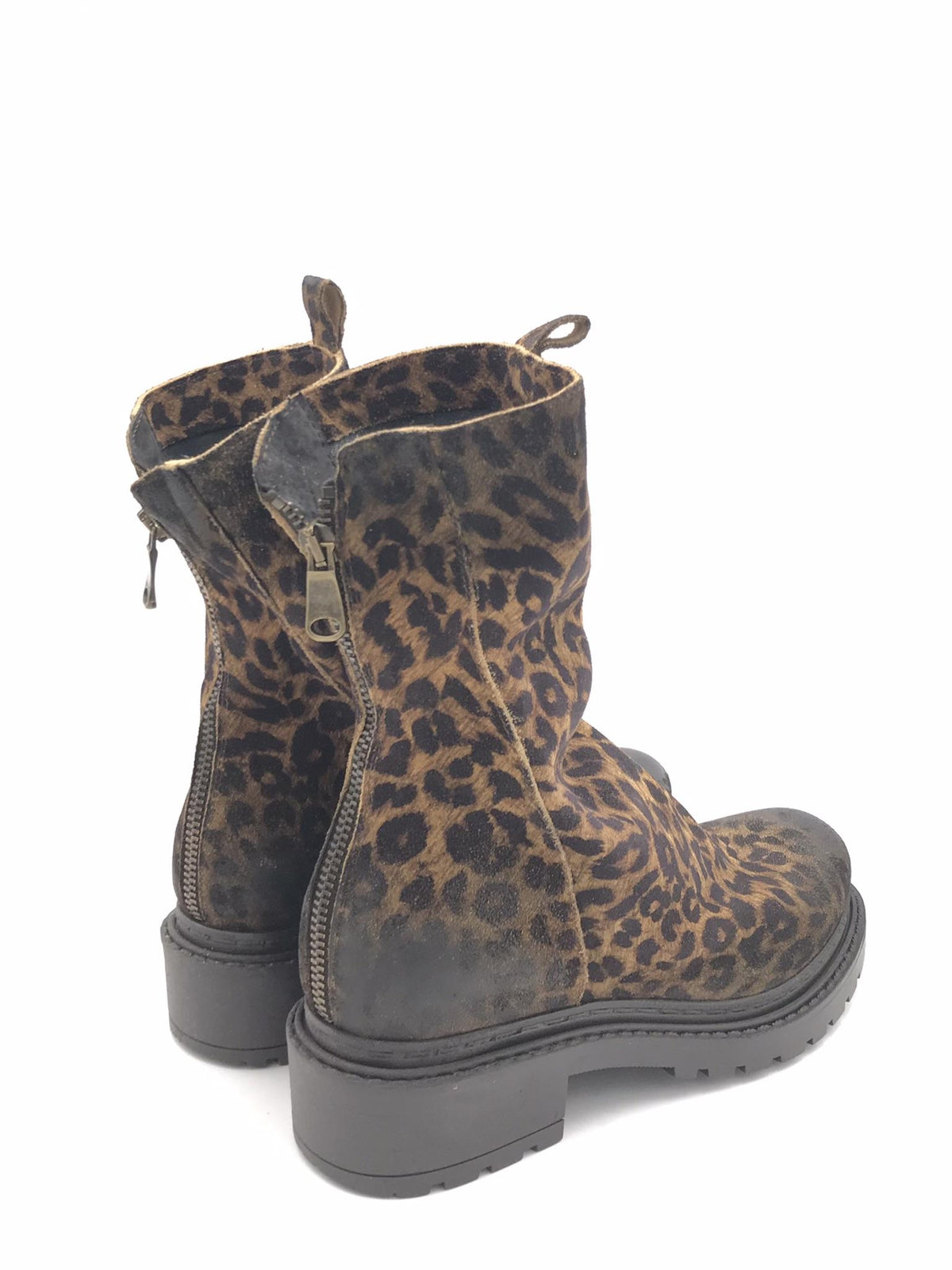 Tronchetto arricciato in crosta leopardata MA05 LEOPARDATO METISSE 