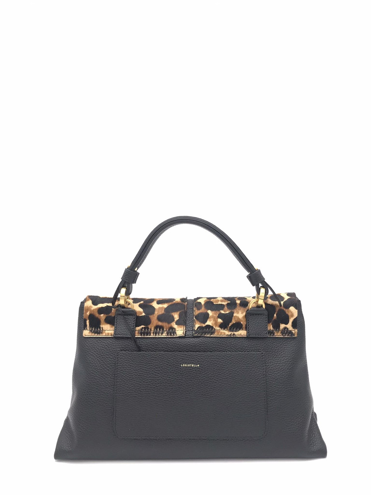 Borsa kendall media nera e cavallino leo 2735C NERO-LEO LORISTELLA 
