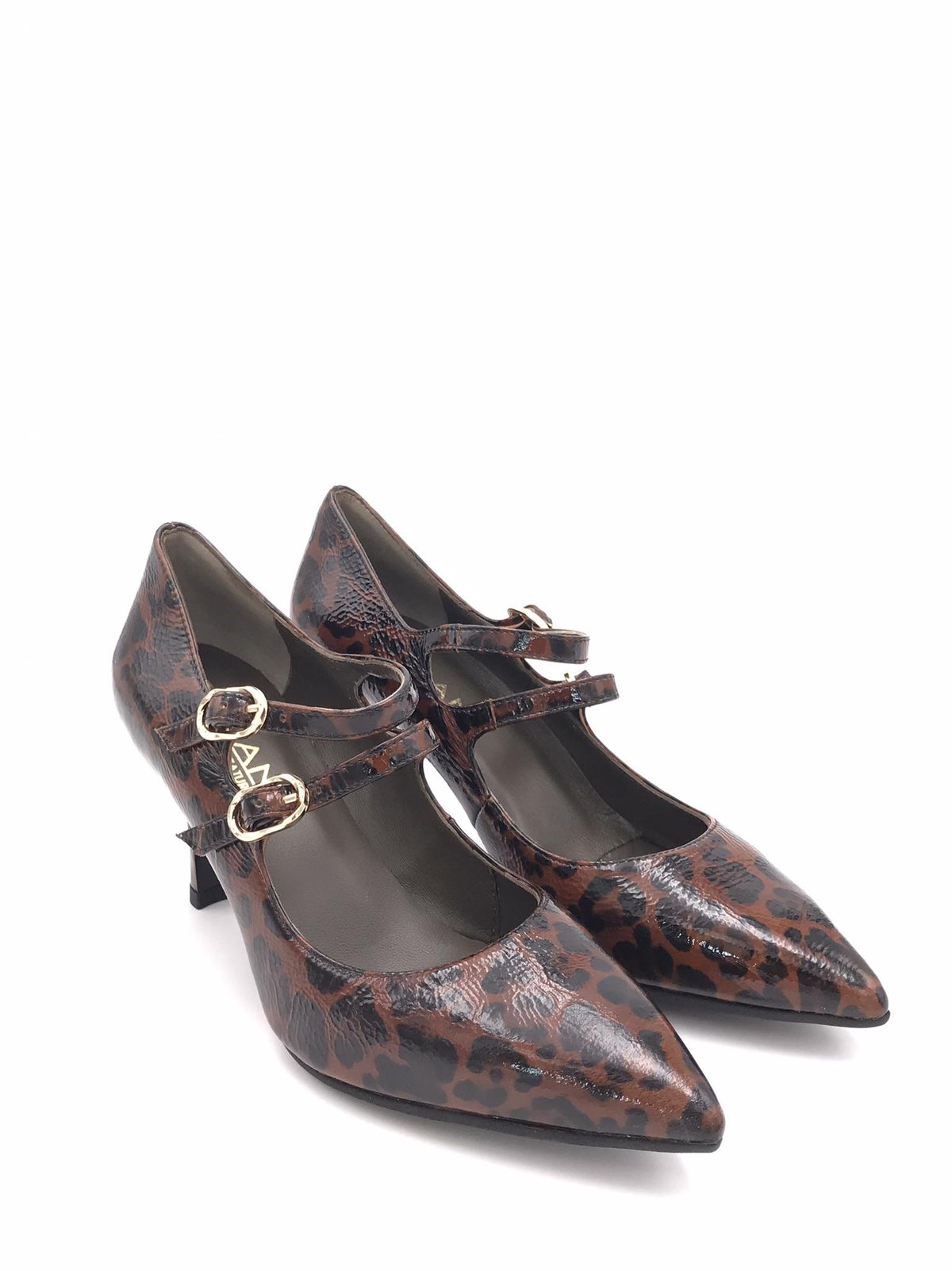 Scarpa Clotilde cinturini in naplak animalier 3796 LUXLEOPARDATO ZULIAN 