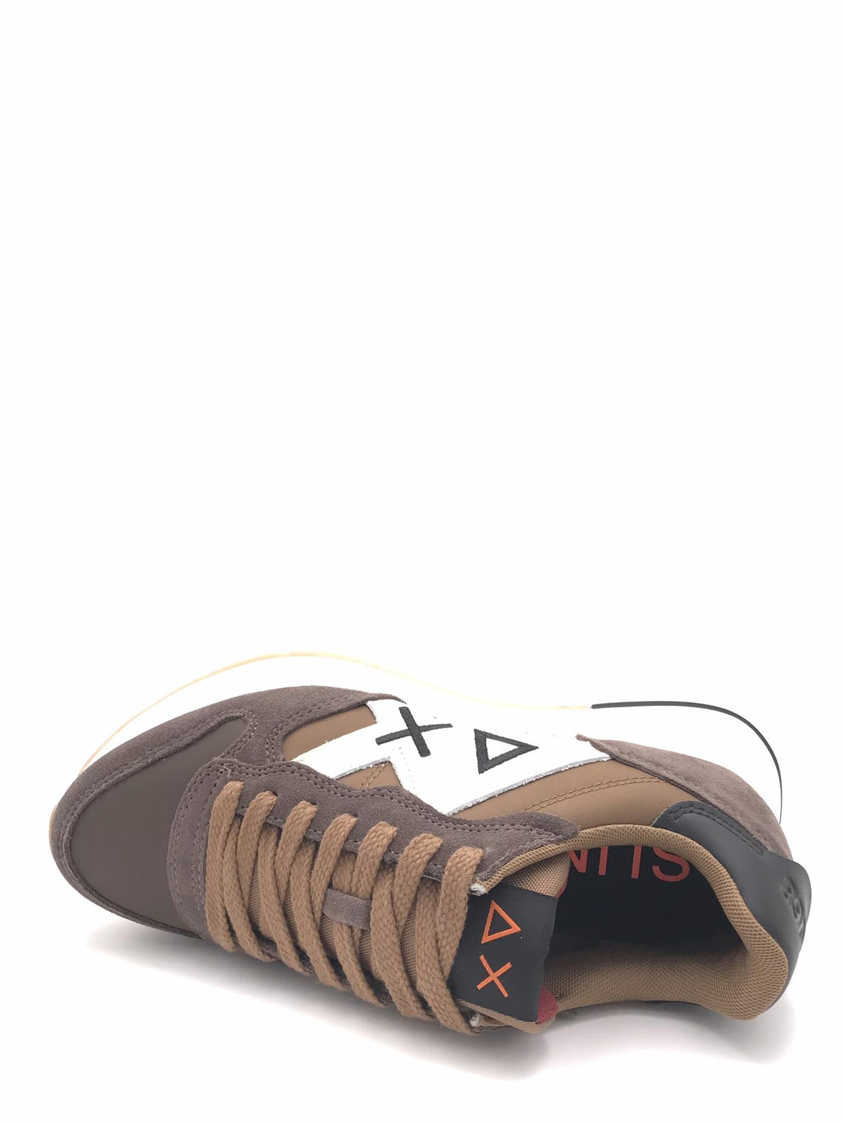 Sneaker Jaki Bicolor in nylon e suede marrone Z45114 MARRONE SUN 68 