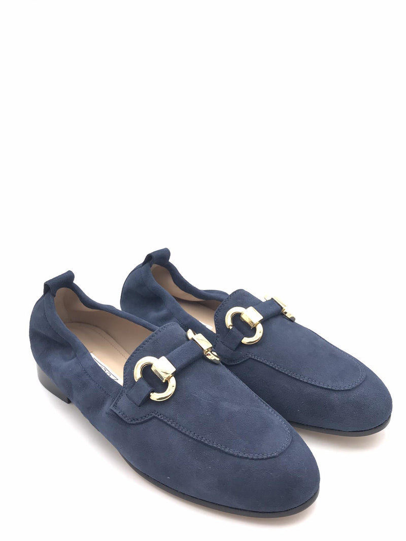 Mocassino in camoscio blu 4003 BLU ZULIAN 