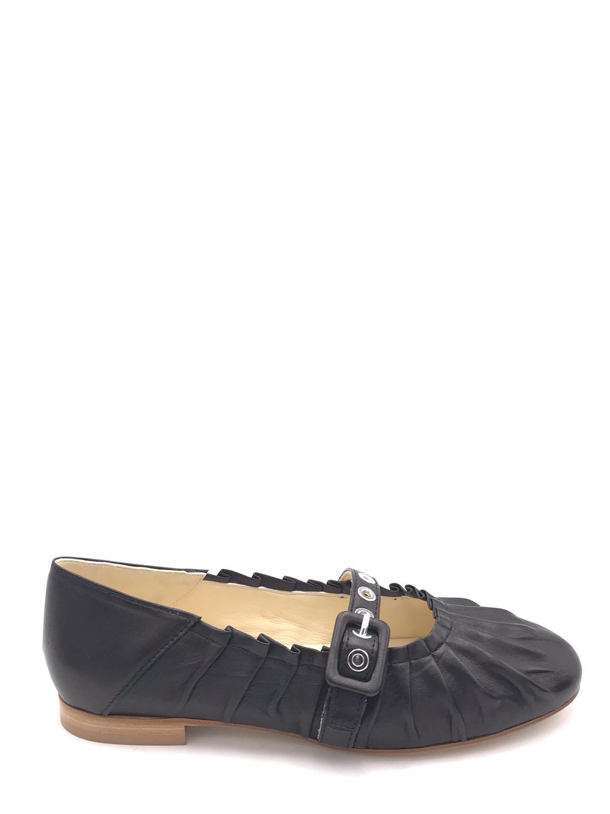 Ballerina in nappa nera 2685 NERO CATERINA C 