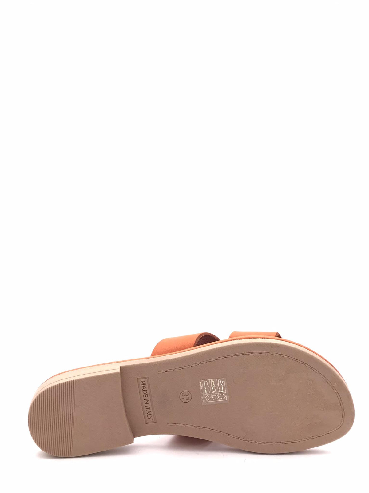 Ciabatta in pelle arancione 501 ARANCIONE DONNA TOSCANA 