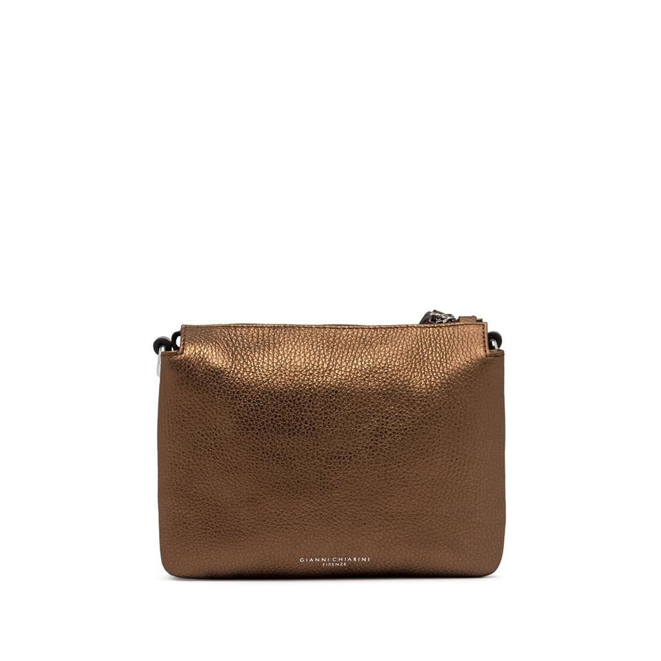 Borsa Three in pelle laminata toasted BS4362 BRONZO GIANNI CHIARINI 