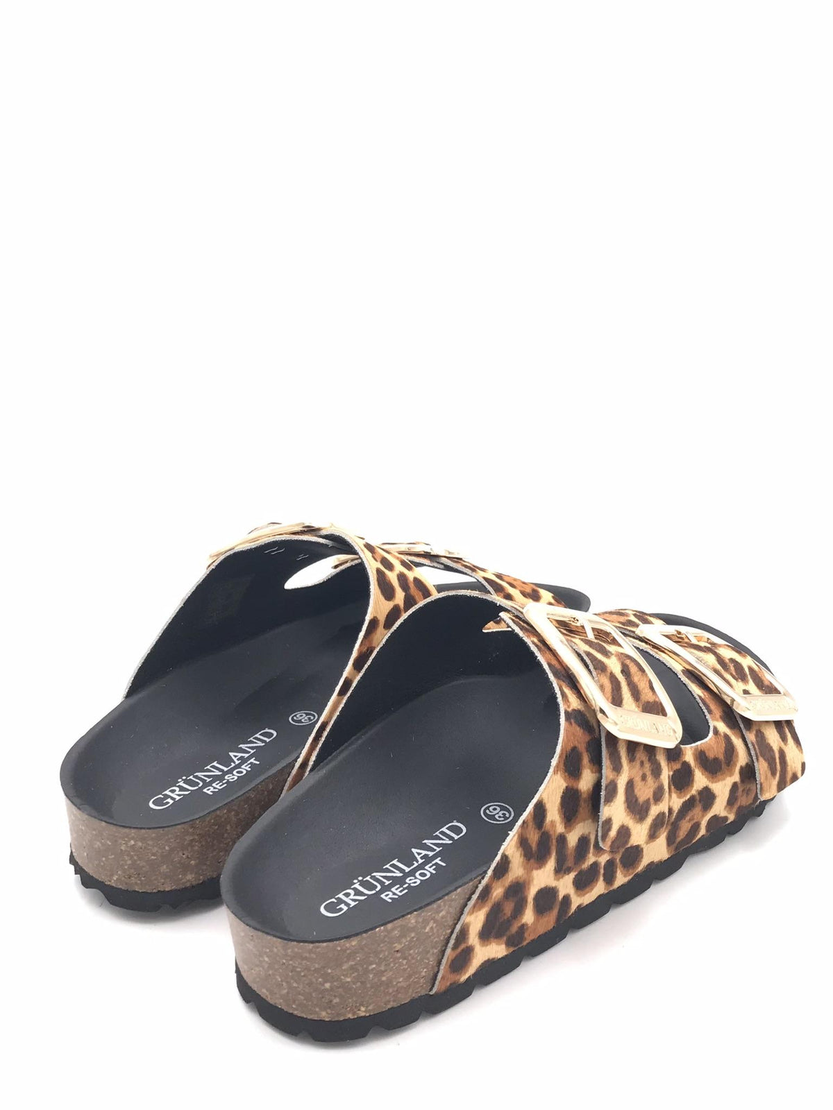 Ciabatta Enny in cavallino animalier cuoio CB1796 CUOIO-MULTI GRUNLAND 