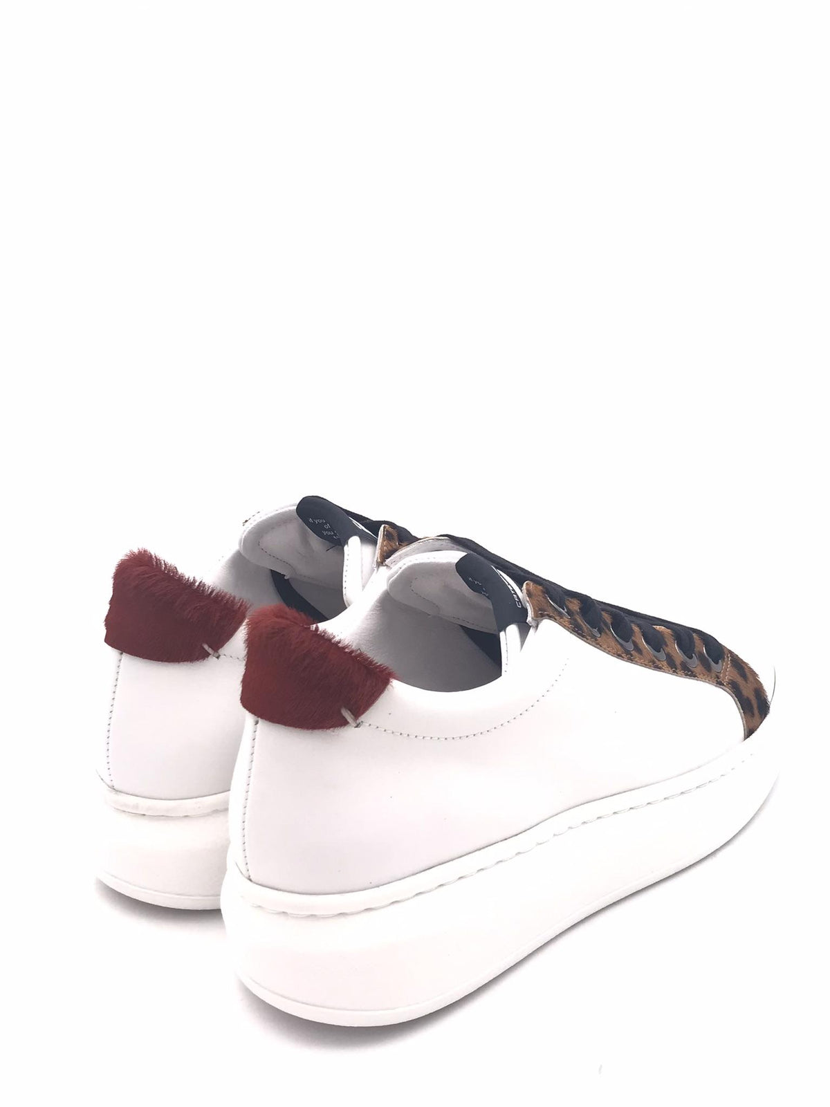 Sneakers donna basic bianco-leo 850 BIANCO/LEO CATERINA C 