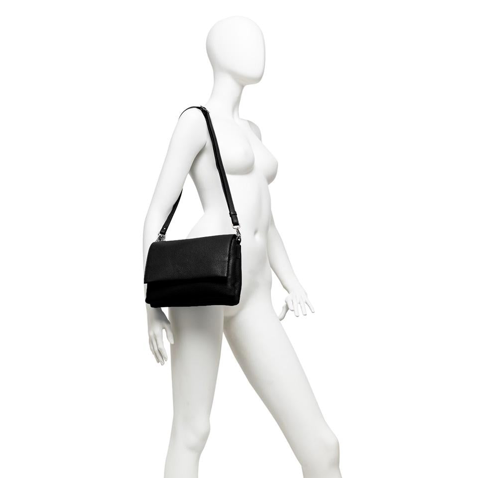 Borsa Three in pelle bottalata nera BS4364 NERO GIANNI CHIARINI 