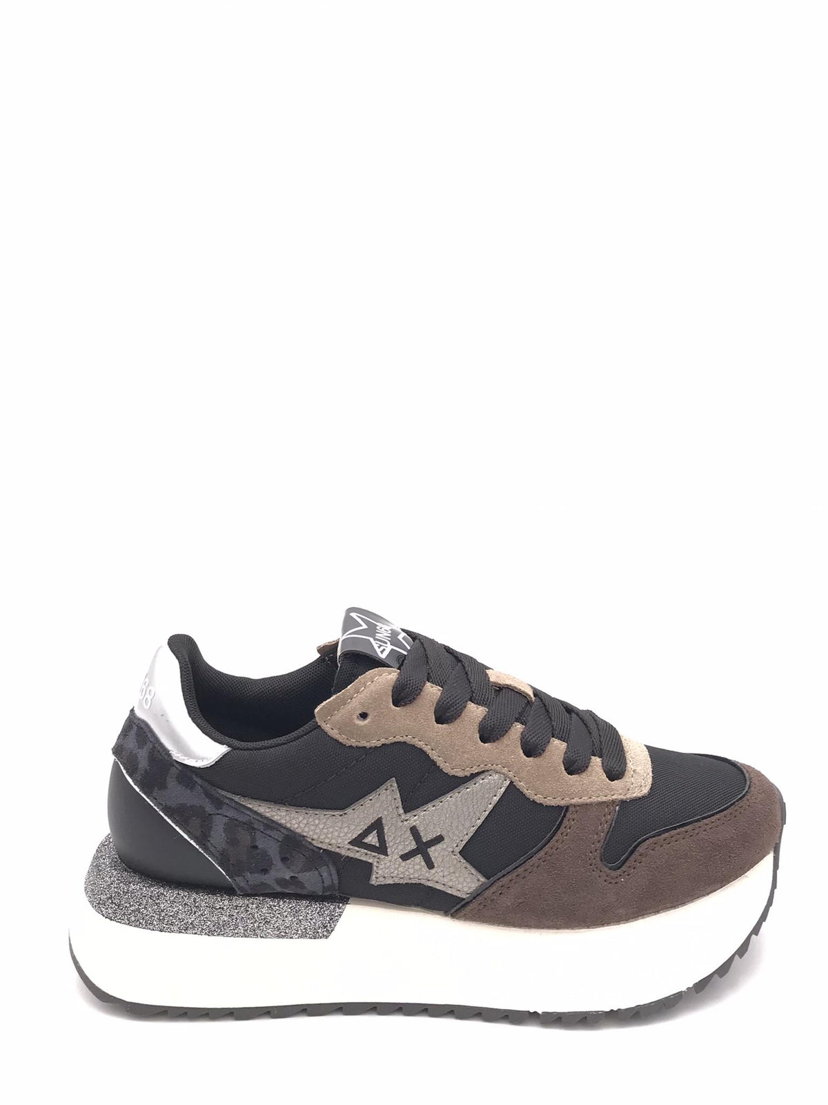 Sneakers big stargirl mix material nera Z45221 NERO SUN 68 