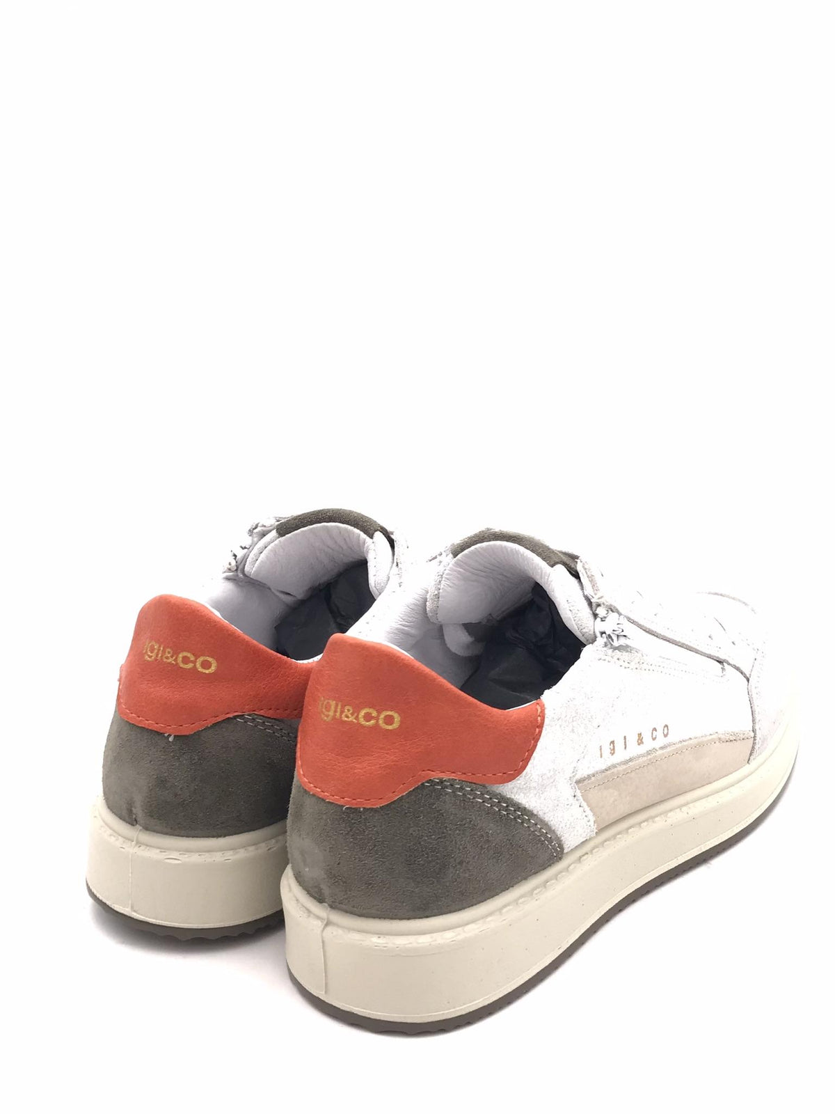 Sneakers uomo Santiago bianco-militare 7623322 BIANCO/MILITARE IGI&CO 