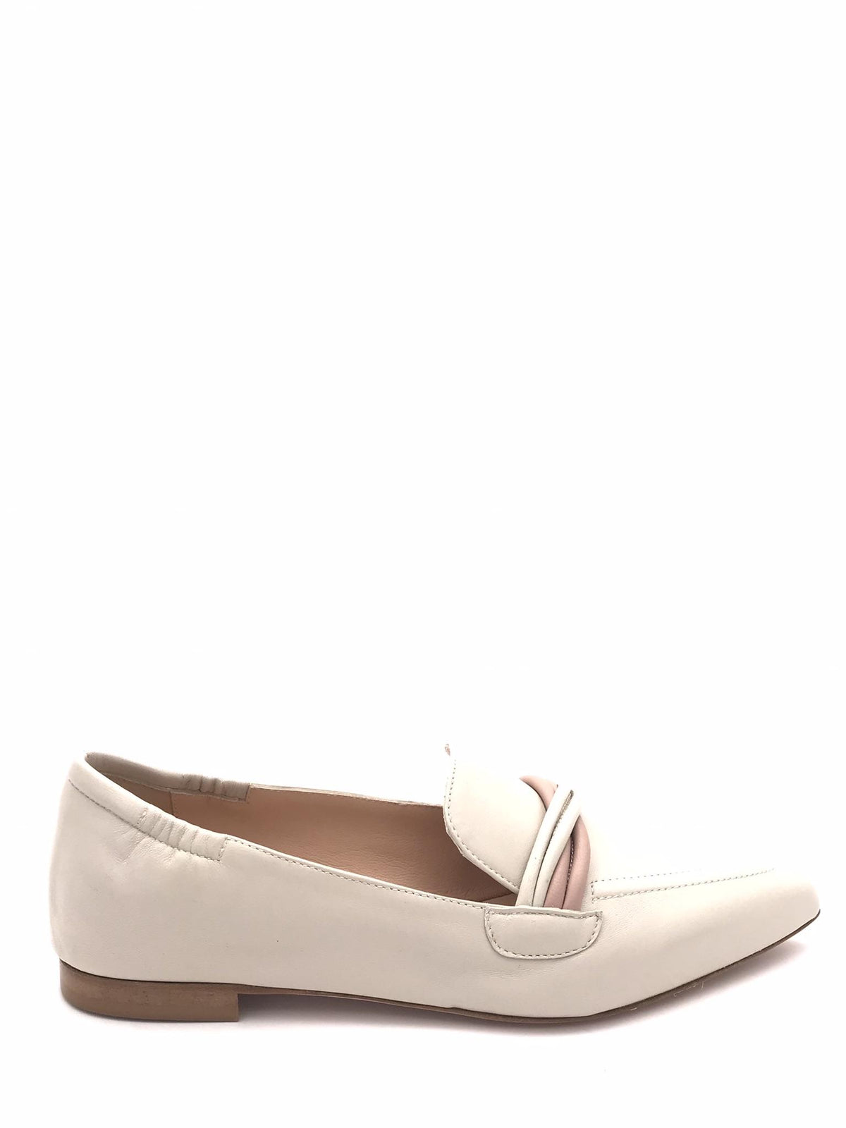 Mocassino donna in nappa milk V3001 LATTE NOA 