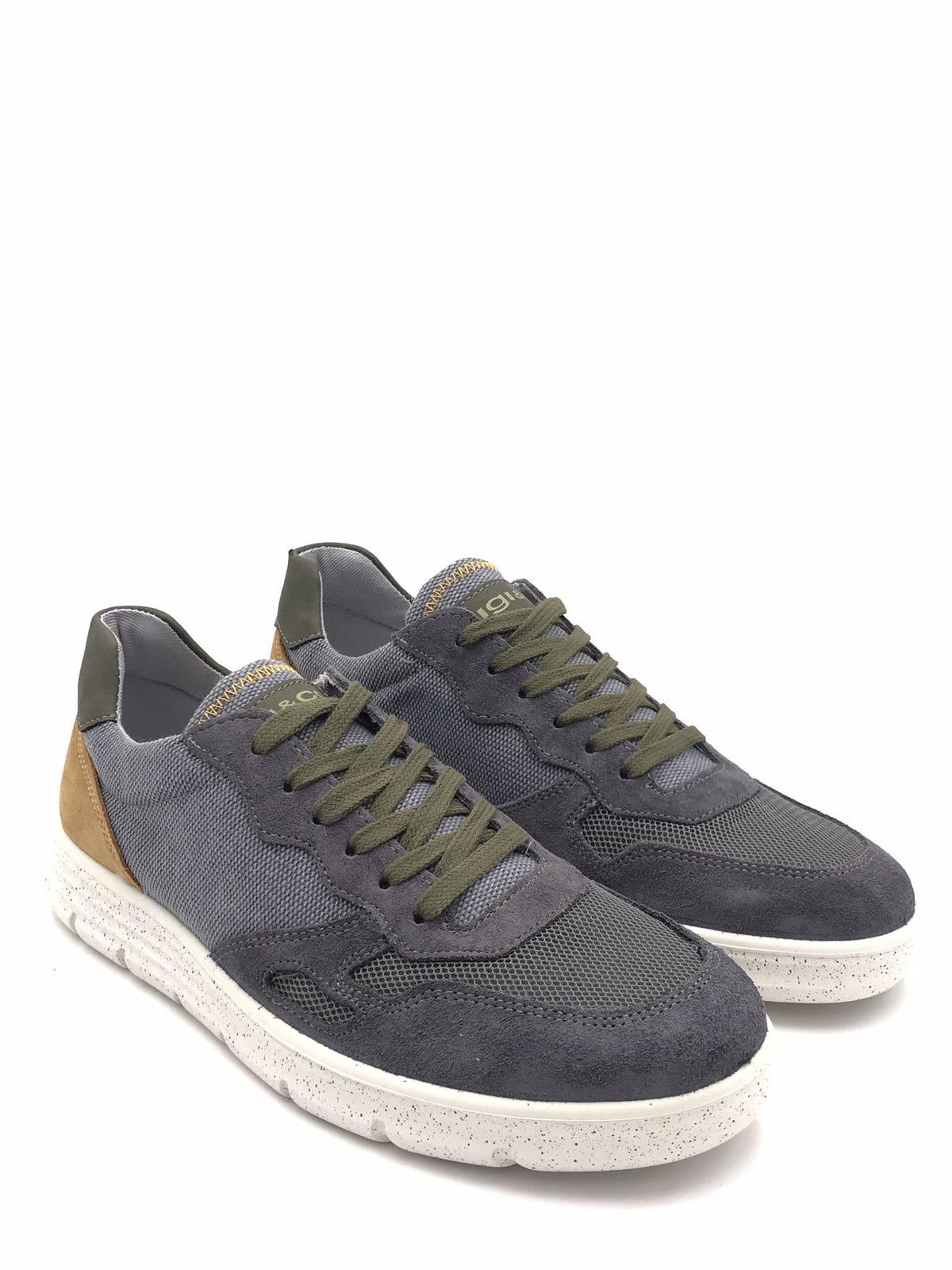 Sneakers uomo Bert jeans-militare