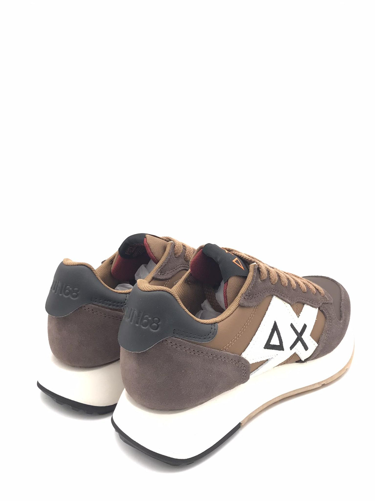 Sneaker Jaki Bicolor in nylon e suede marrone Z45114 MARRONE SUN 68 