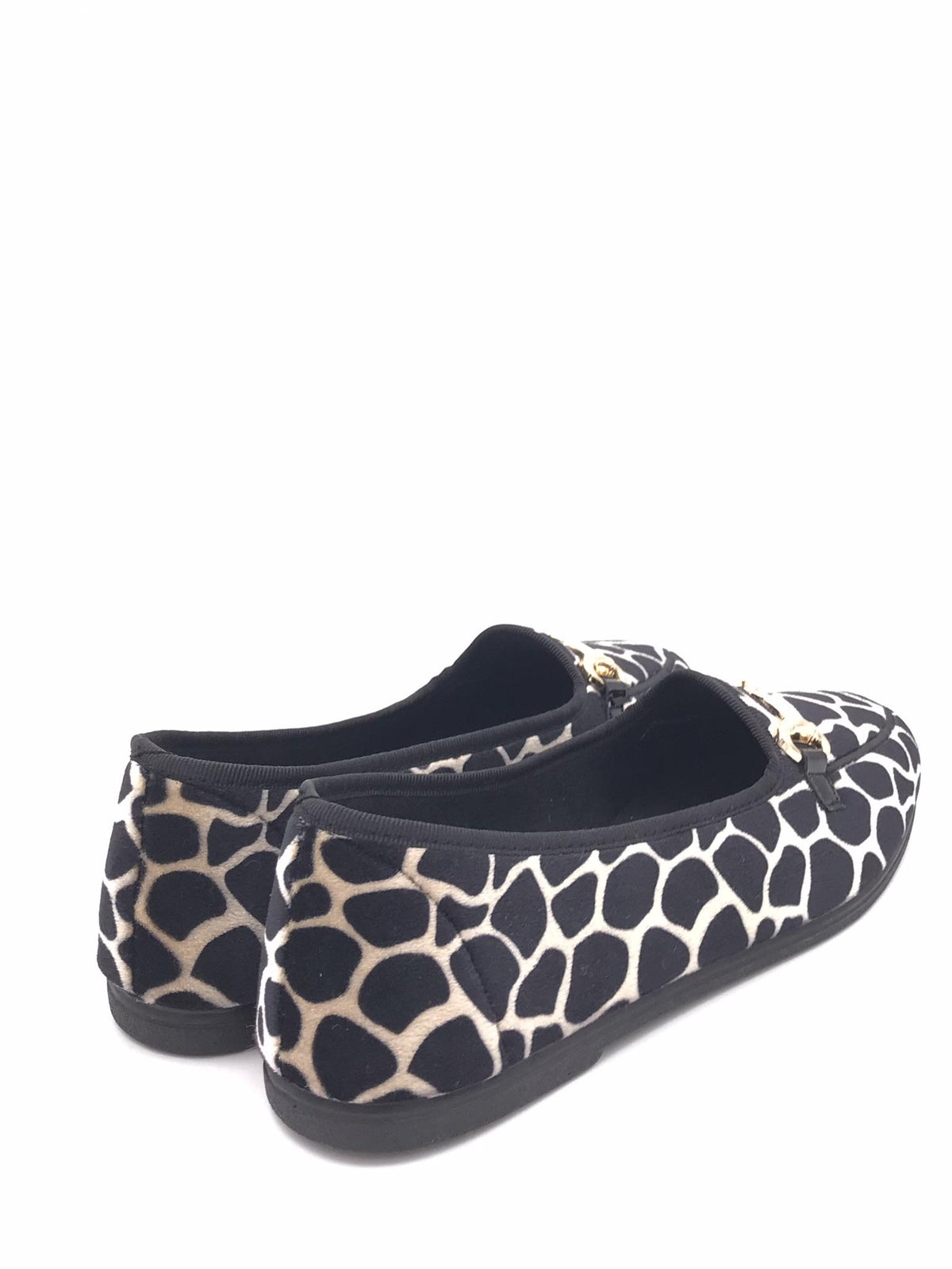 Pantofola Pika in panno con stampa giraffa nero-multi PA1281 NERO-MULTI GRUNLAND 