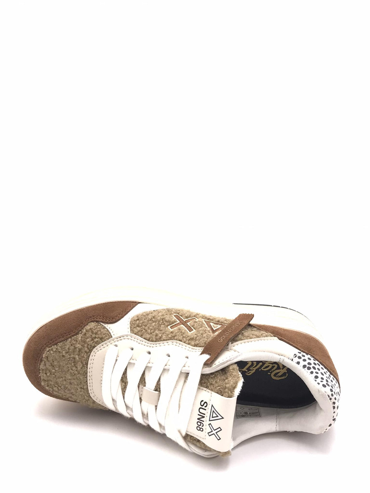 Sneakers basket love lady teddy beige Z45245 BEIGE SUN 68 